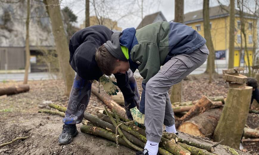 Schuleinsatz Lebensraumaufwertung Stansstad