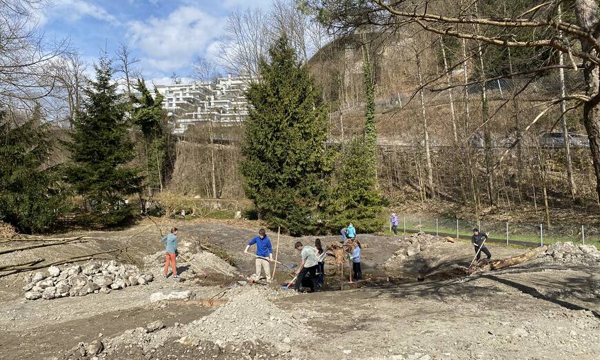 Schuleinsatz Lebensraumaufwertung Stansstad
